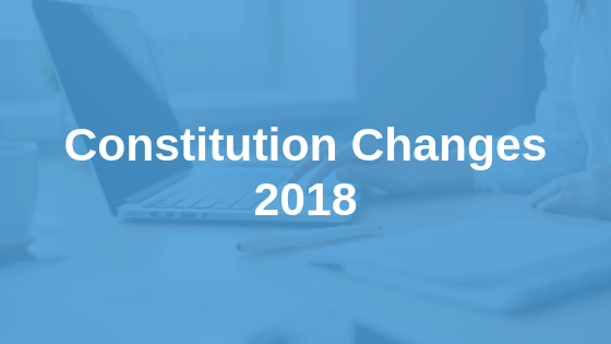 Proposed Constitution Changes 2018